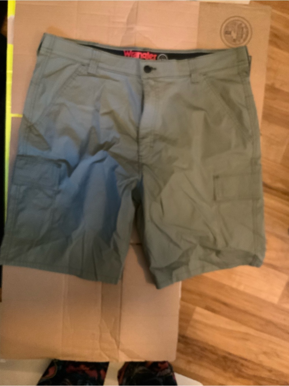 Wrangler Men's Sage Green Cargo Shorts